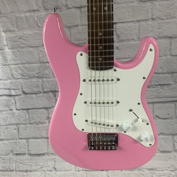 Squier Mini Stratocaster 3/4 Electric Guitar Pink Electric Guitar