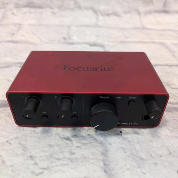 Focusrite Scarlett Solo 4th Generation - Evolution Music