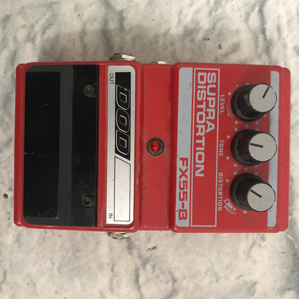 dod supra distortion pedal DOD Supra Distortion FX55-B Pedal (no battery cover)