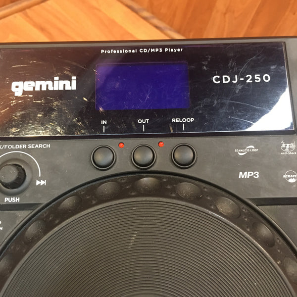 CDJ Gemini 250 Professional CD/MP3 Player/Turntable - Evolution Music