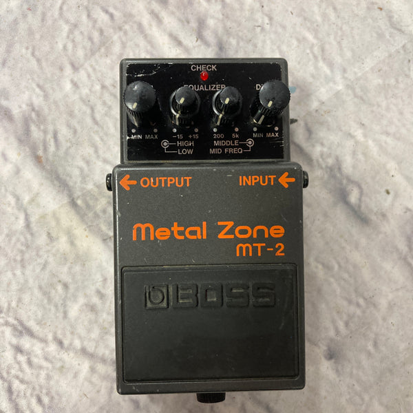 Boss Metal Zone MT-2 Distortion Pedal - Evolution Music