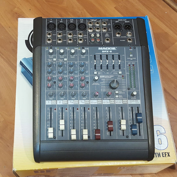 Mackie DFX 6-Channel Mixer - Evolution Music