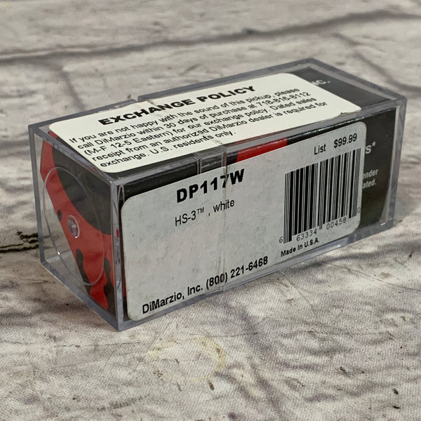 DiMarzio DP117W HS-3 Stratocaster Pickup, White - Evolution Music