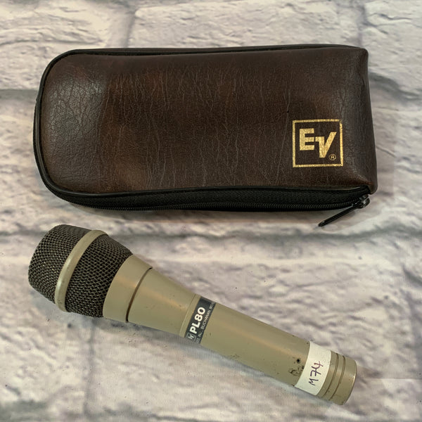 Vintage 1980s Electro-Voice PL80 Microphone with case - Evolution Music