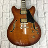 ** Ibanez AS-93 Semi-Hollow Upgraded Electric Guitar with Hard Case Duncans