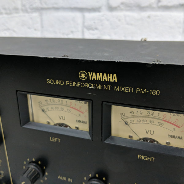 YAMAHA PM-180 ヤマハ マイクプリアンプ 6チャンネルミキサー Yamaha PM-180 Sound Reinforcement Mixer - Evolution Music