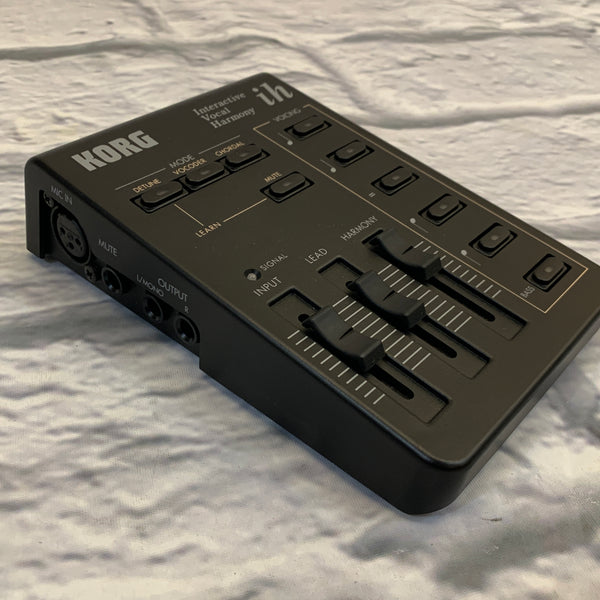 KORG ih lnteractive Vocal Harmonyレア品 KORG ih Interactive Vocal Harmony Harmonizer Black Excellent