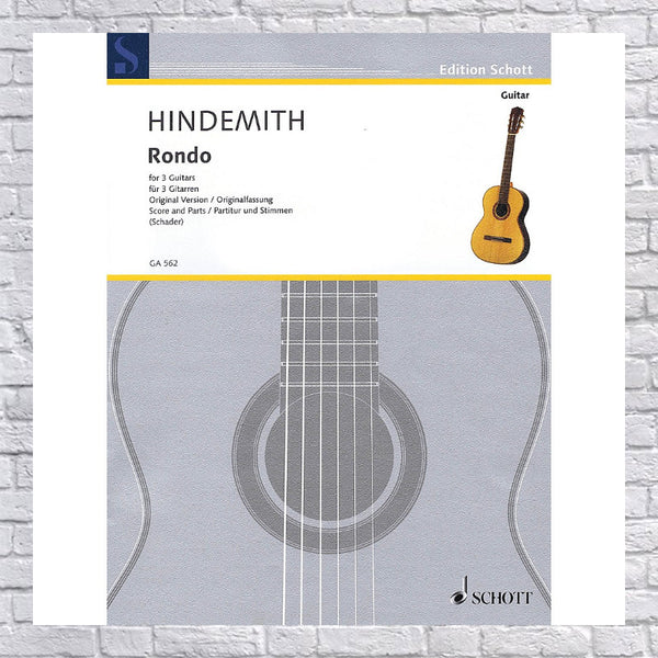 Rondo Hindemith for 3 Guitars Book Evolution Music