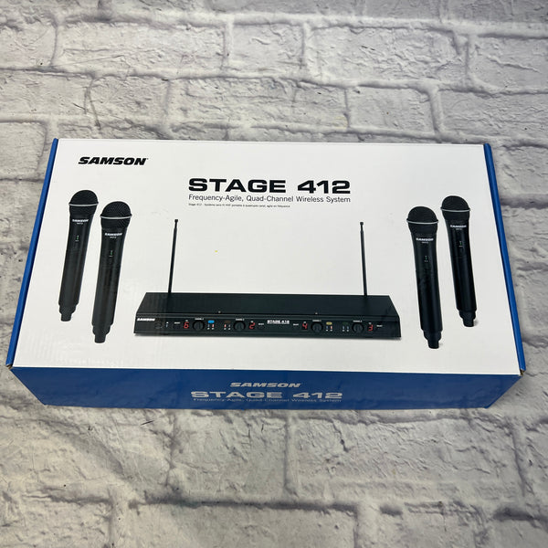Samson Stage 412 4Channel Handheld Wireless Microphone System