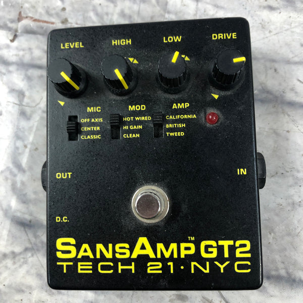 Tech 21 Sansamp GT2 Tube Amp Emulation Pedal - Evolution Music