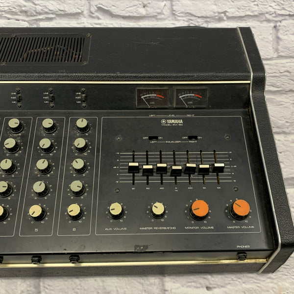 Yamaha EM-150 6-Channel Powered Mixer w/ Spring Reverb - Evolution