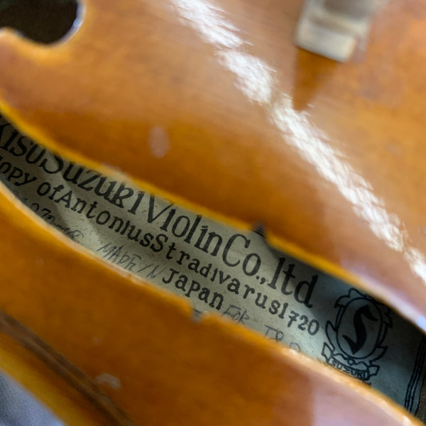 Vintage Kiso Suzuki Antonius Stradivarus 1720 Copy 4/4 Violin