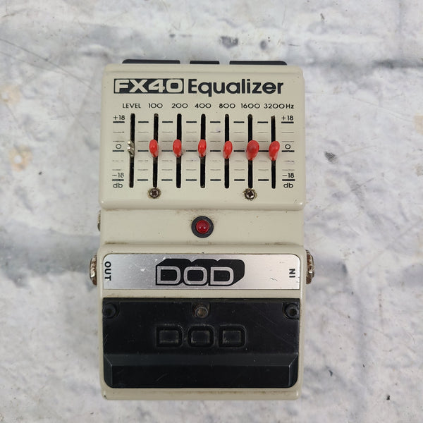 ■DOD FX40B GRAPHIC EQUALIZER イコライザー DOD FX 40B Equalizer Graphic EQ Guitar Pedal - YouTube
