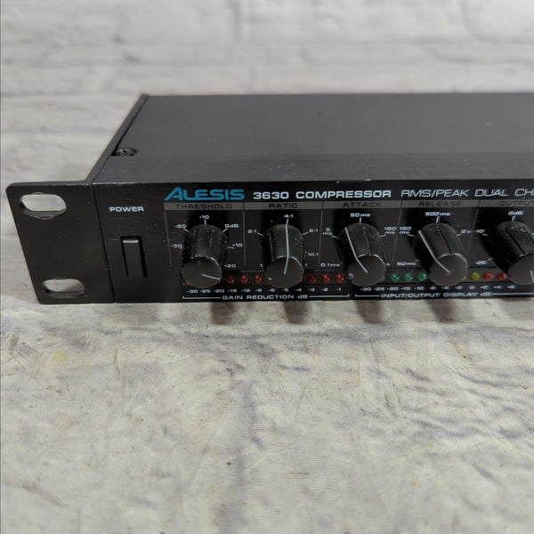 Alesis 3630 Dual Channel Compressor Limiter w/ Gate - Evolution Music