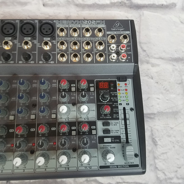 Behringer XENYX 1202FX アナログミキサー 12チャンネル Behringer | Product | 1202FX