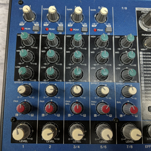 Yamaha MG8/2FX 8 Channel Passive Mixer - Evolution Music