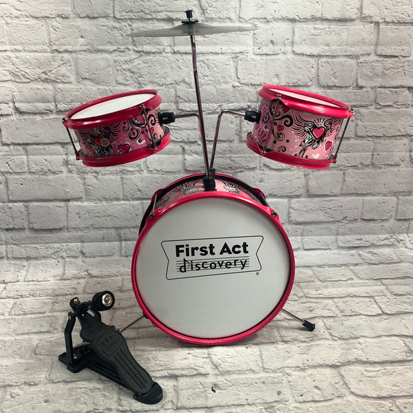 First Act Junior Drum Set with Cymbal Evolution Music