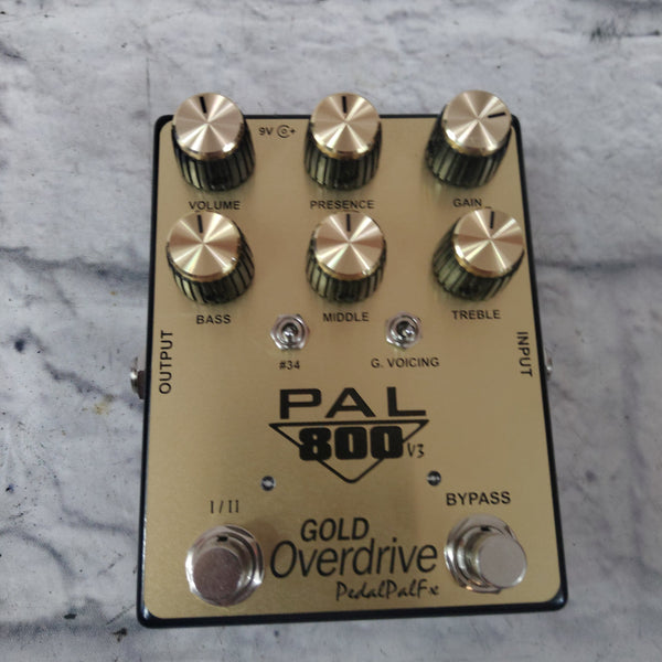 PedalPalFx PAL 800 V3 Gold Overdrive Pedal - Evolution Music