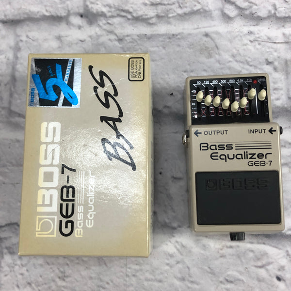 Boss GEB-7 Bass EQ pedal - Evolution Music