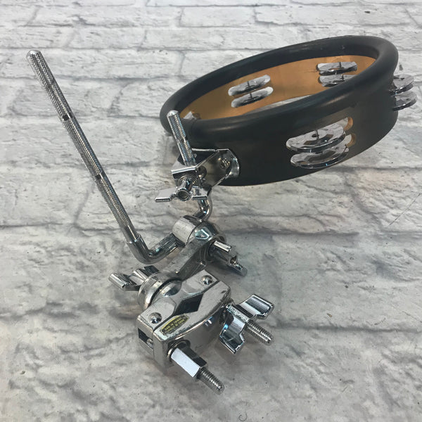Toca JingleHit Tambourine with Mount & Gibraltar Clamp Evolution Music