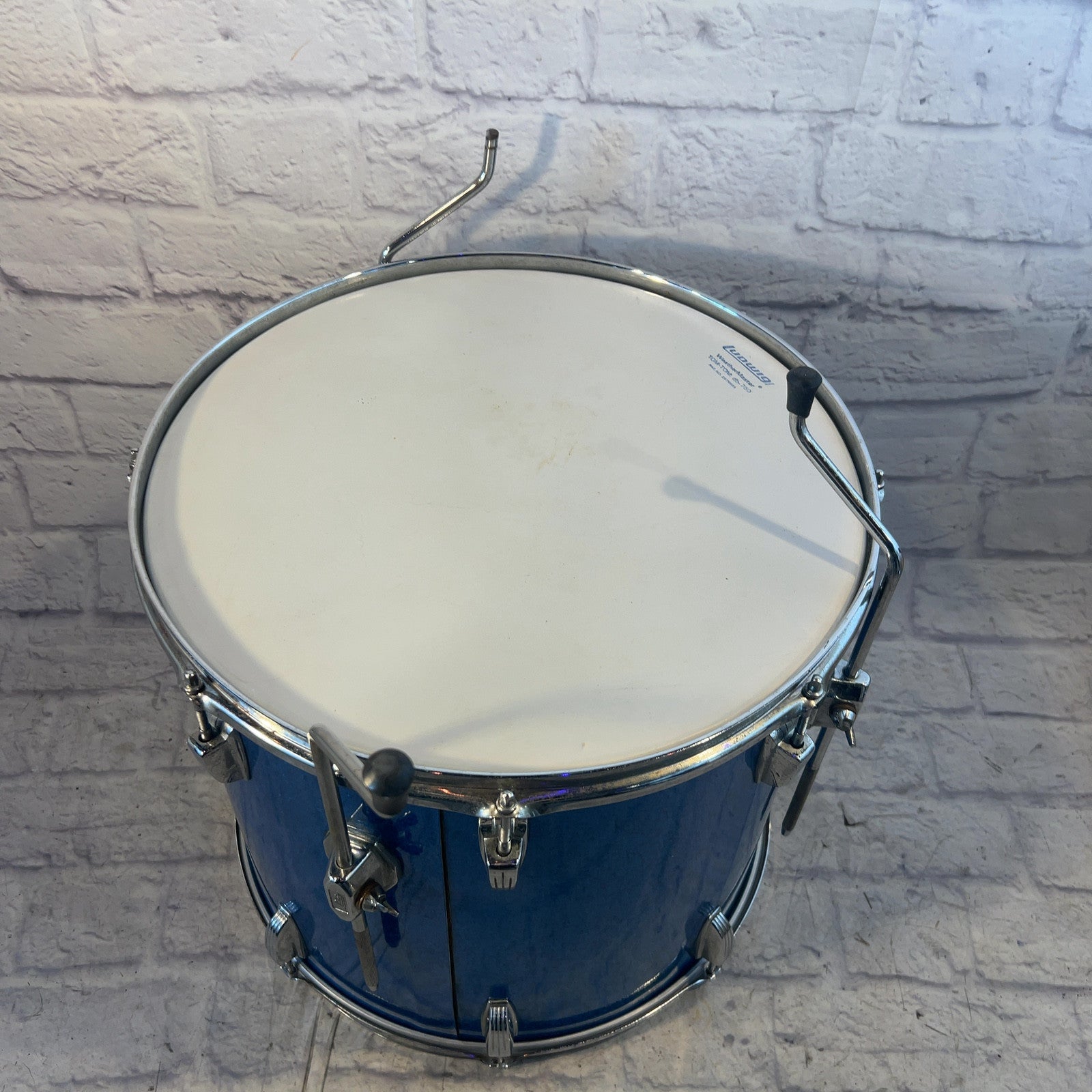 Ludwig 18x16 Vintage 1970 Blue Sparkle Floor Tom