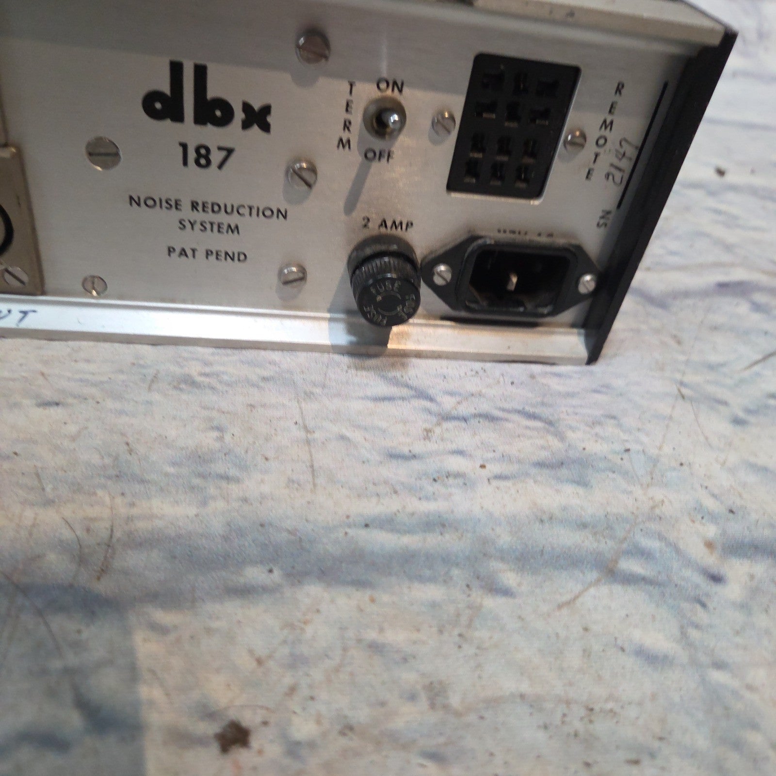 DBX 187 Noise Reduction  System Compressor