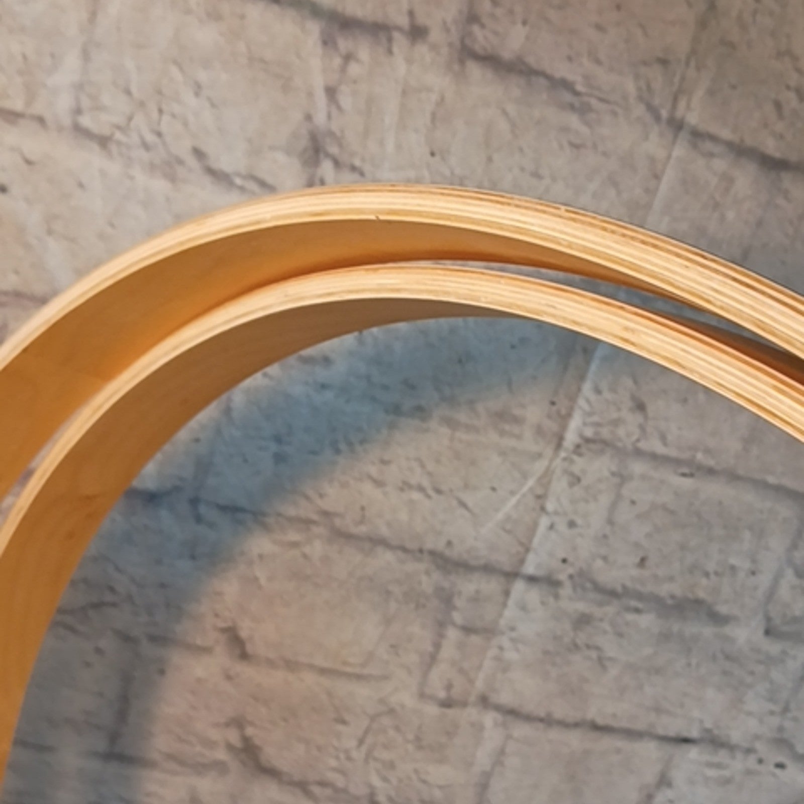 Unknown 22 Wooden Bass Drum Hoops Natural Drum Hoop
