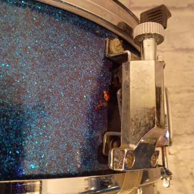 Unknown Vintage Japan Blue Sparkle Snare Drum