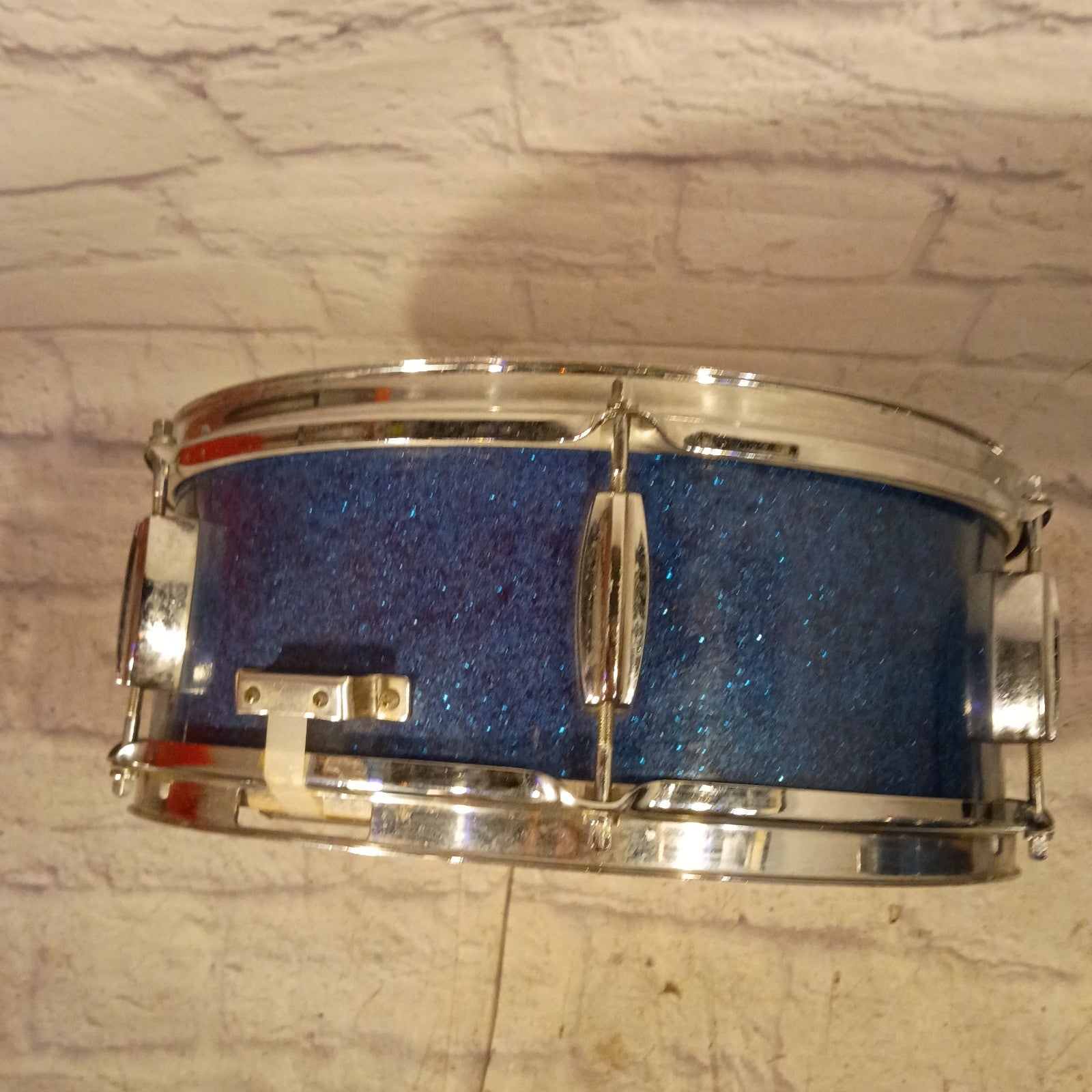 Unknown Vintage Japan Blue Sparkle Snare Drum