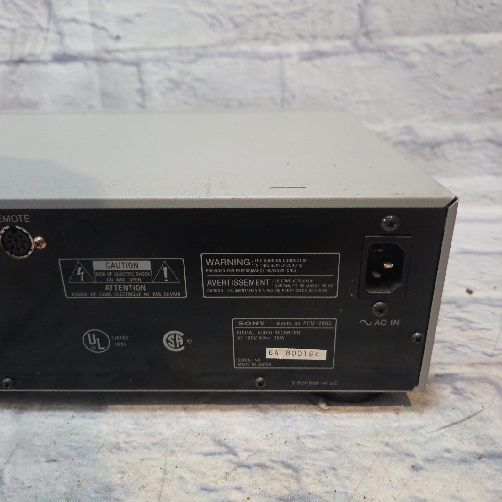 Sony PCM- 2800 Dat Recorder