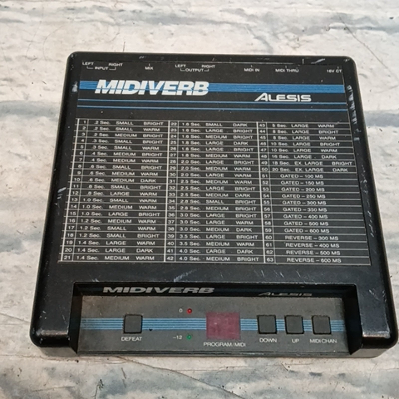 Alesis Midiverb I Desktop Reverb Unit