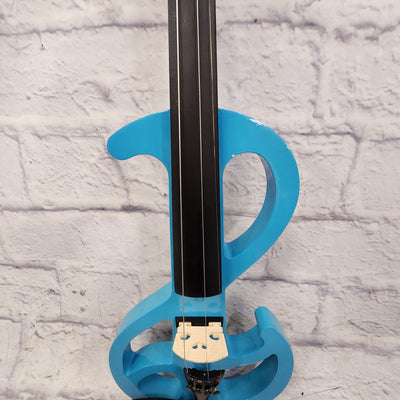 Unknown Electric Violin - Blue with Case