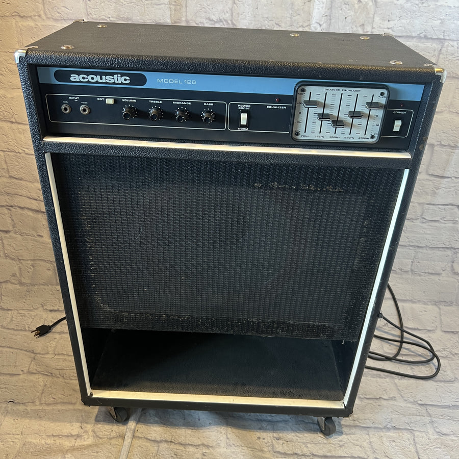 Acoustic Model 126 1x15 Bass Combo Amp Serviced