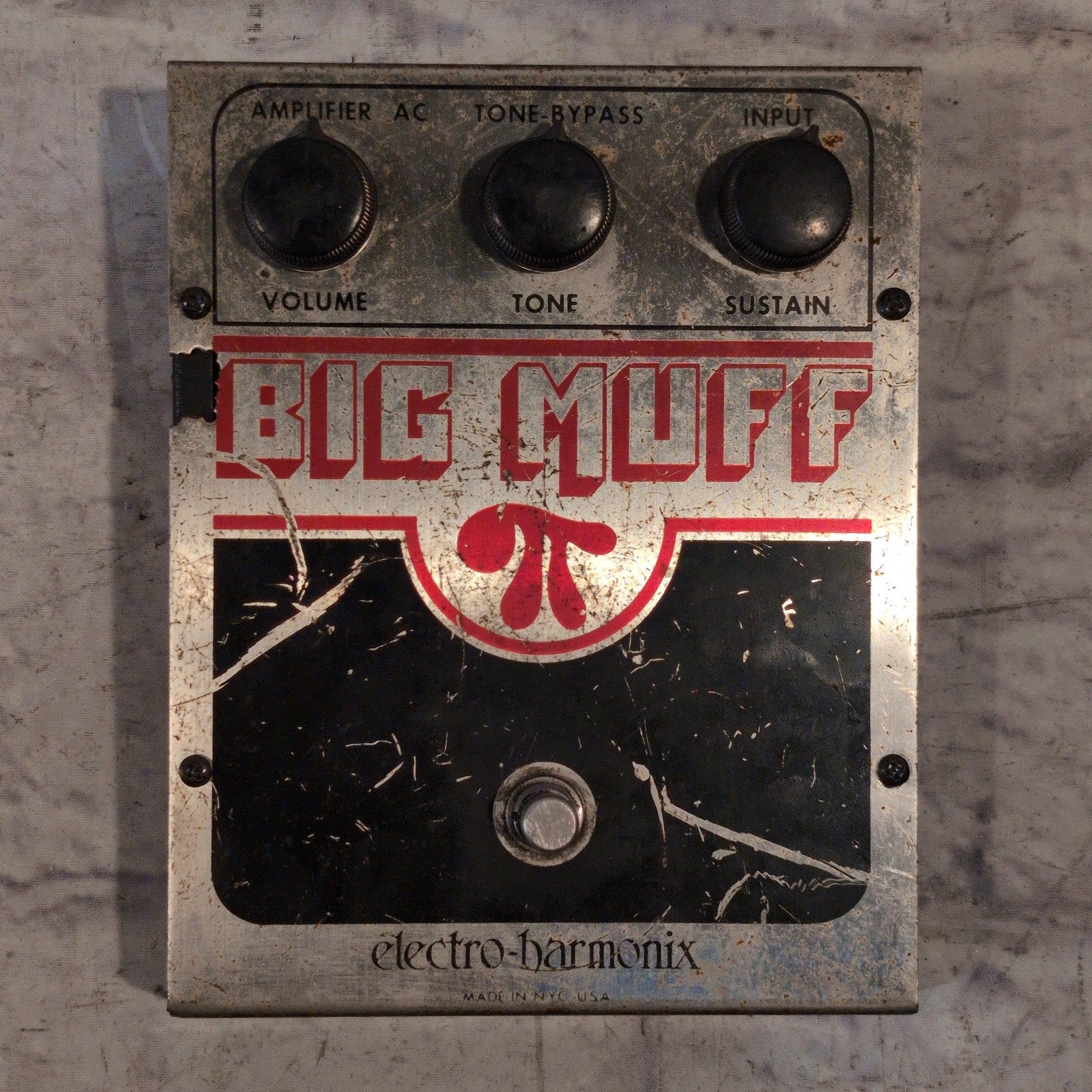 Vintage Electro-Harmonix Big Muff Pi V5 Op-Amp Tone Bypass - EH-1322 - 1978 CTS Pot Codes - Fuzz Pedal