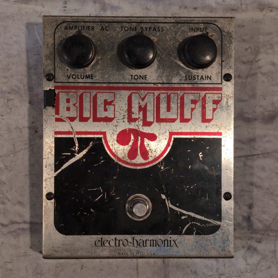 Vintage Electro-Harmonix Big Muff Pi V5 Op-Amp Tone Bypass - EH-1322 - 1978 CTS Pot Codes - Fuzz Pedal