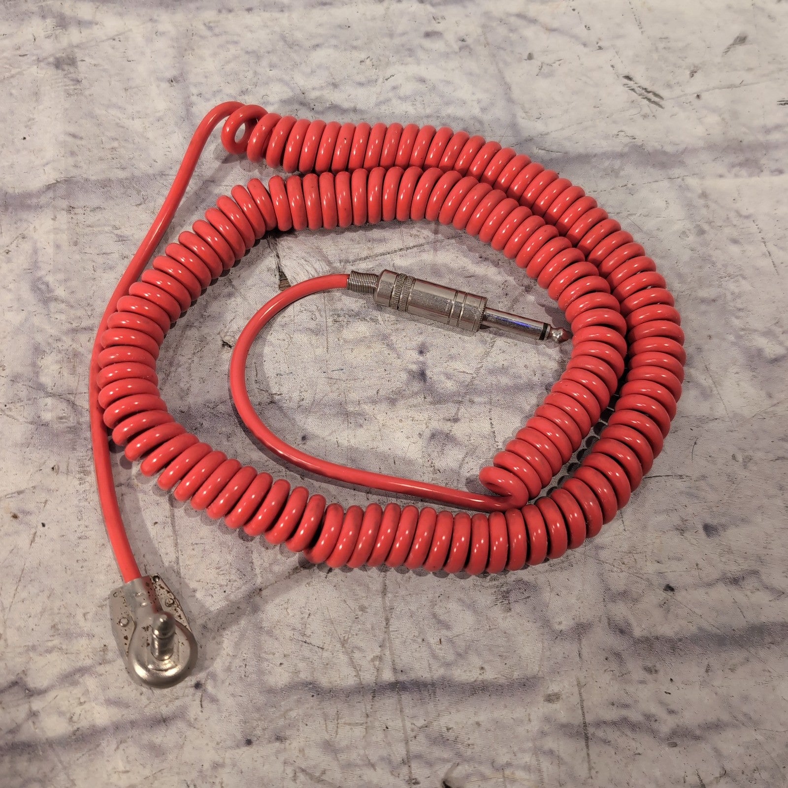 Unknown Vintage Red Coil Guitar Cable Cables