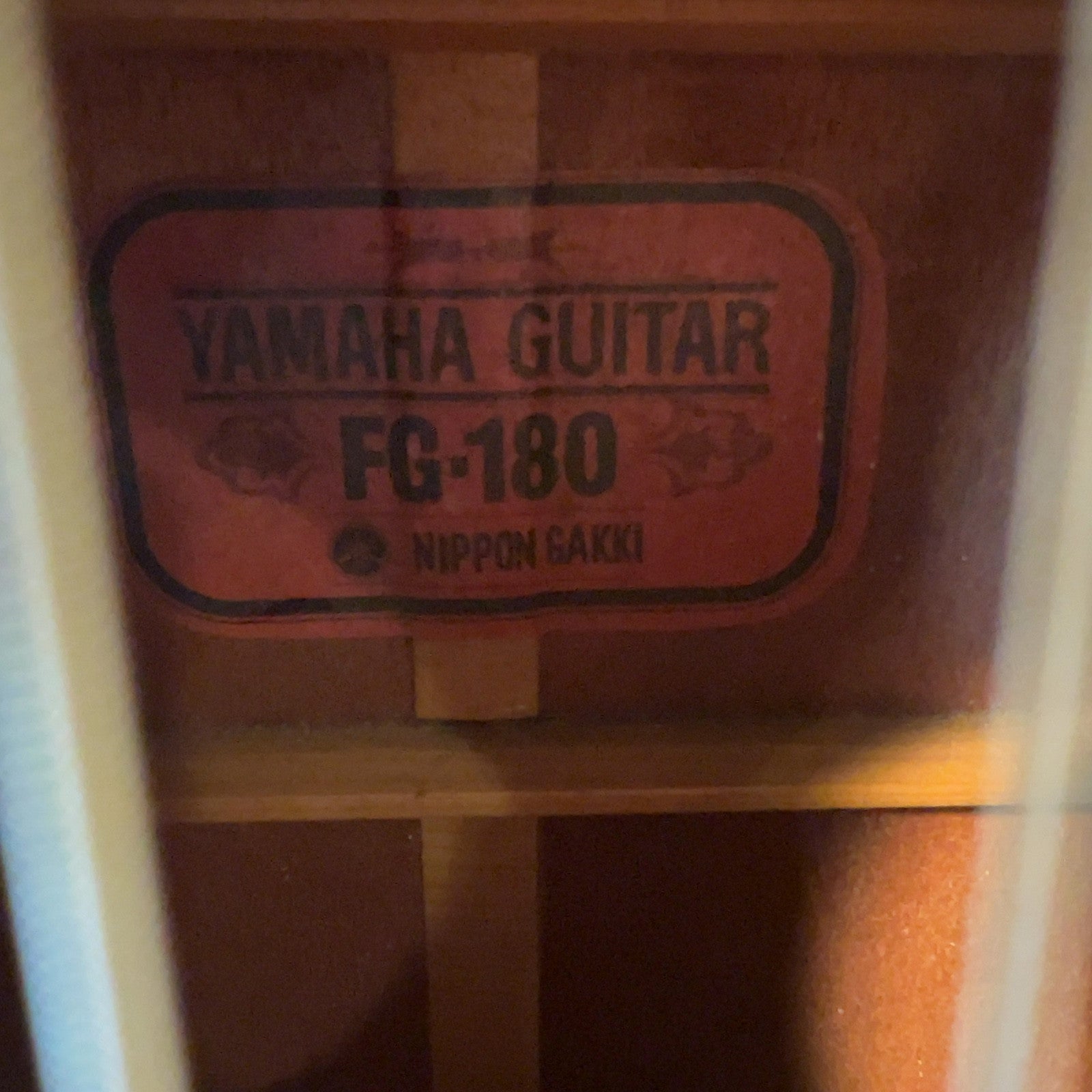 Yamaha FG-180 Red Label Nippon Gakki Vintage 1960s Acoustic Guitar