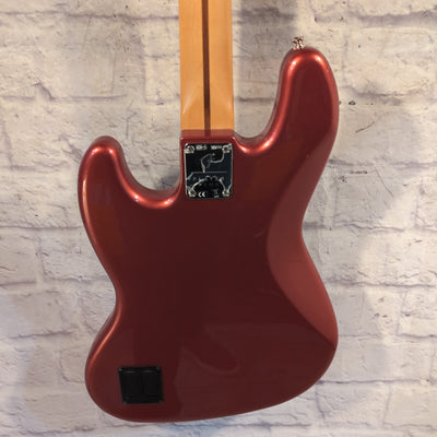 Fender Player Plus Active Jazz 4 String Bass with Maple Neck in Aged Candy Apple Red MIM
