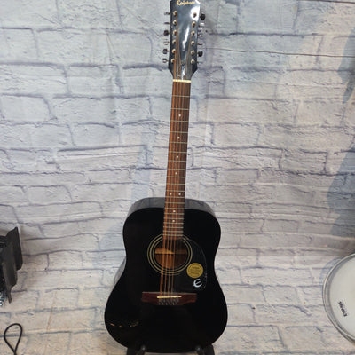 Epiphone PR-100-12/BK 12 String Acoustic Guitar