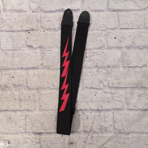 Red Lightning Bolt Guitar Strap