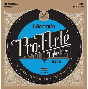 D'Addario EJ46 Pro-Arte Nylon Classical Guitar Strings, Hard Tension