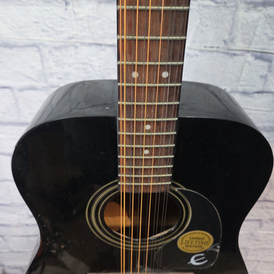 Epiphone PR-100-12/BK 12 String Acoustic Guitar
