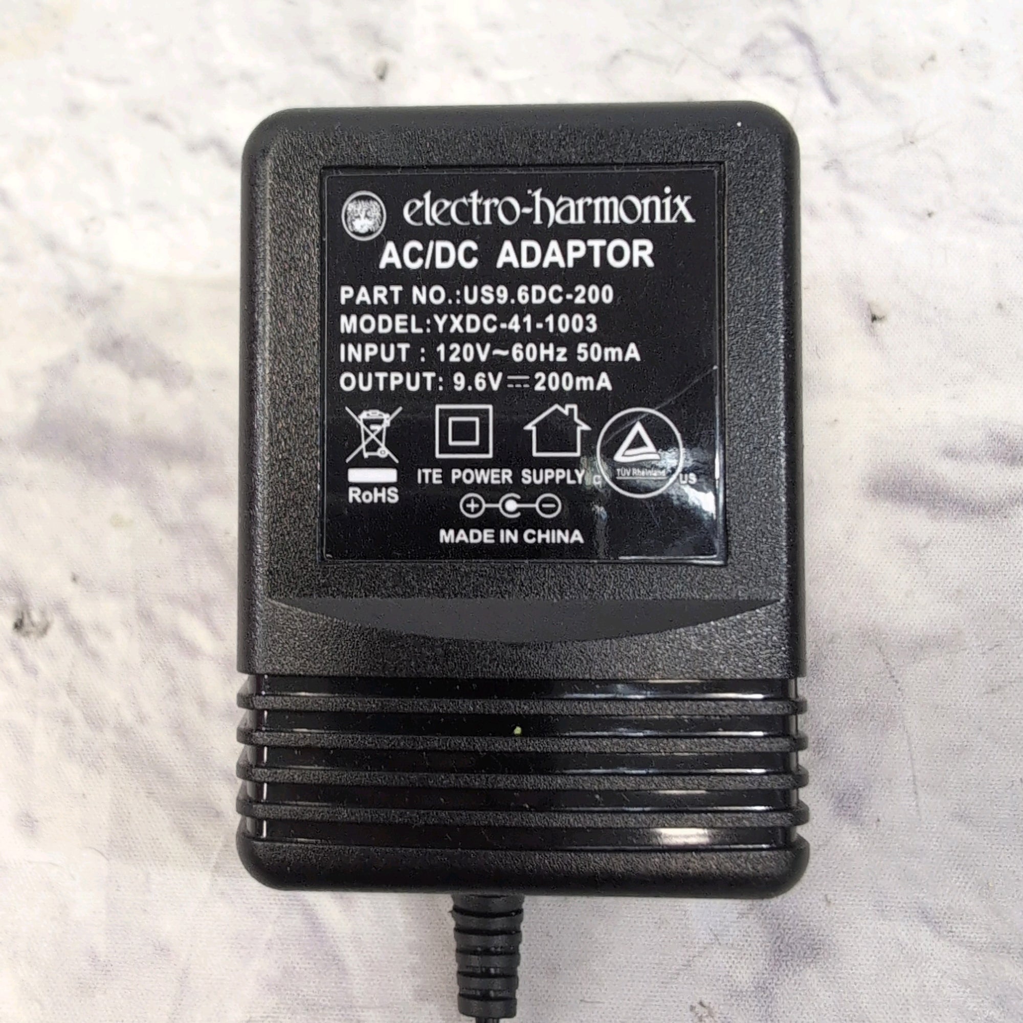 Electro-Harmonix YXDC-41-1003 9V DC Center Negative 200mA Power Supply