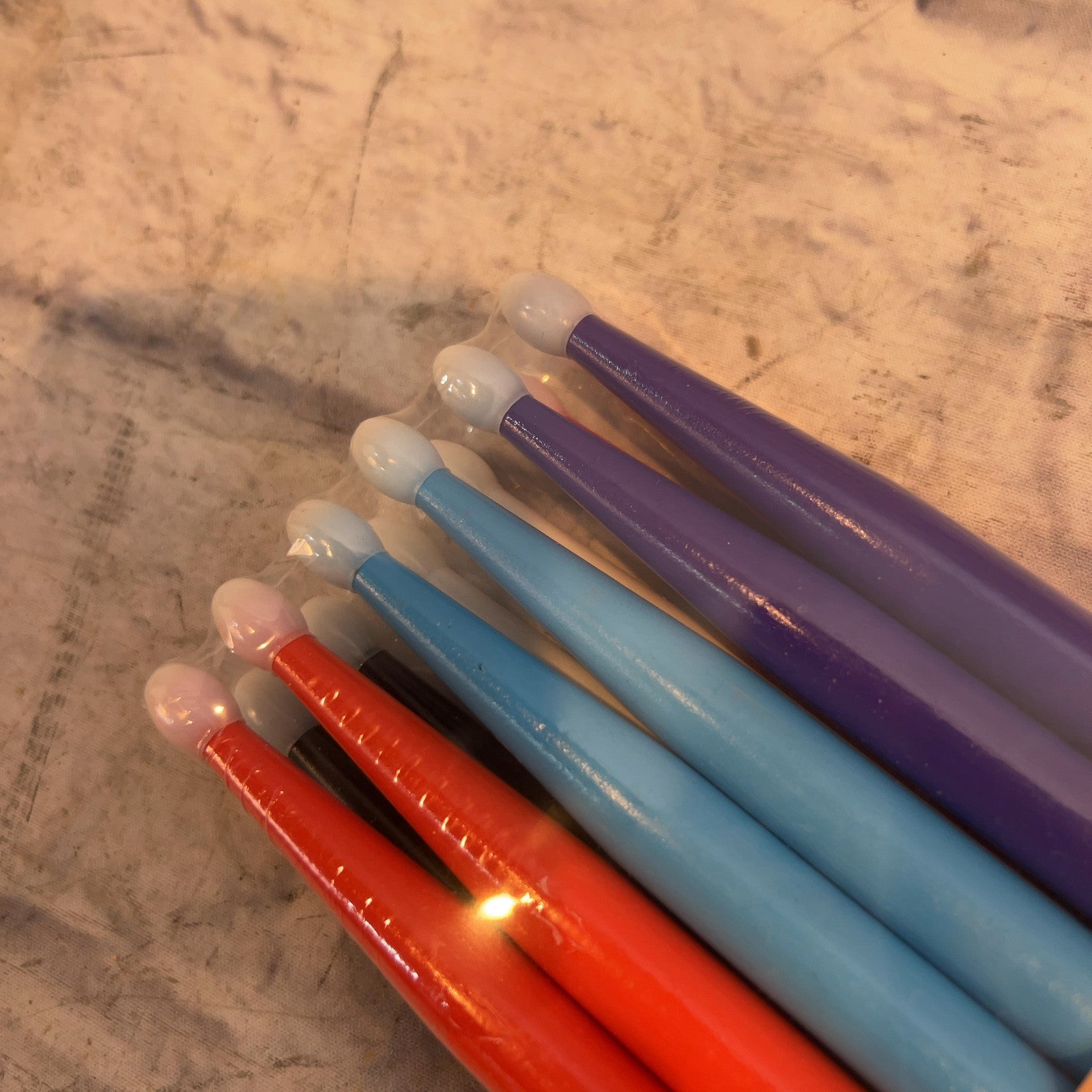 New York Pro 7A Colored Drum Stick Pack of 6