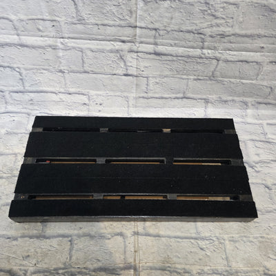 Unknown Solid Wood Pedalboard 30"x15" w/ Power and Audio Passthrough Pedal Board