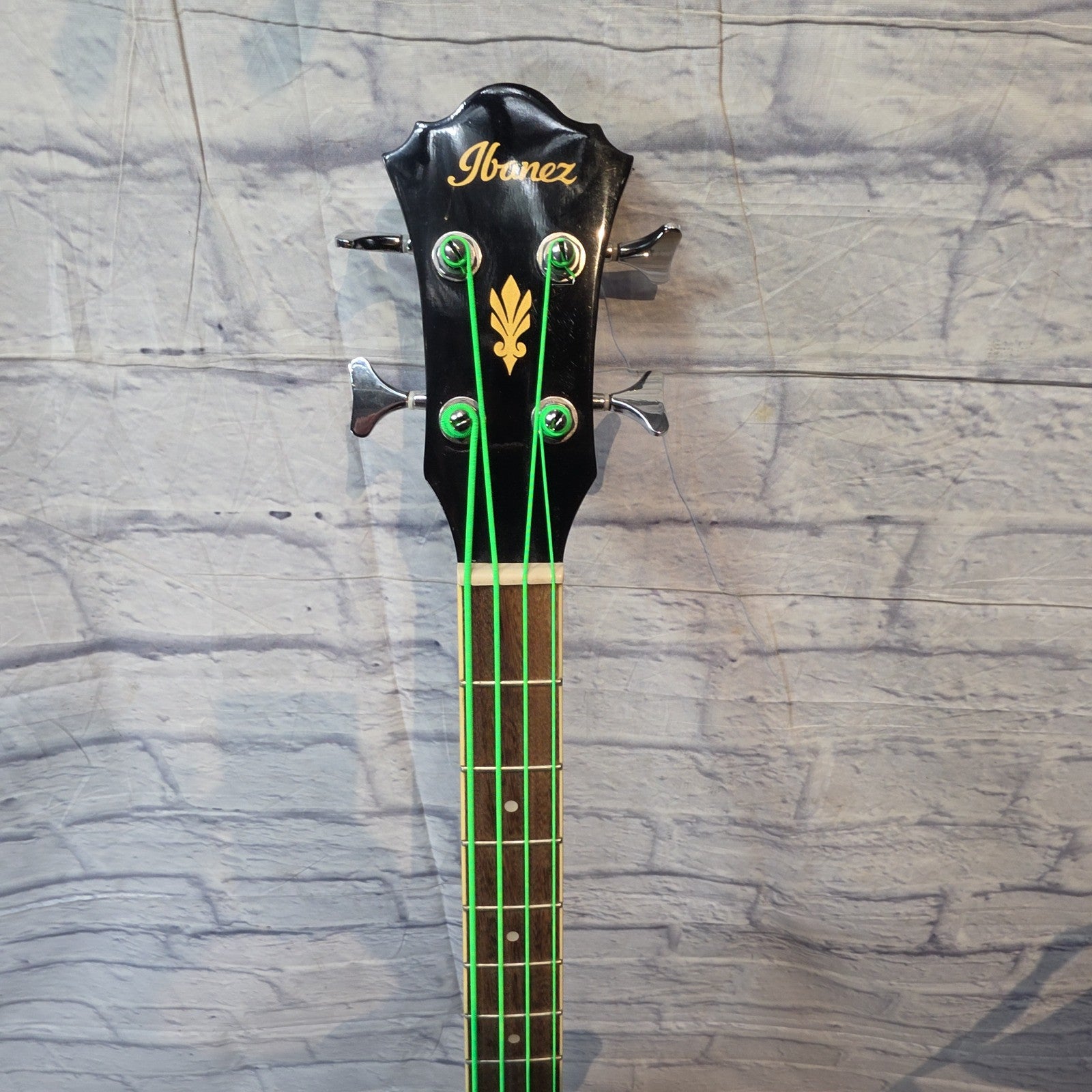 Ibanez AEB5E-BK ( Green Strings)  Acoustic Bass