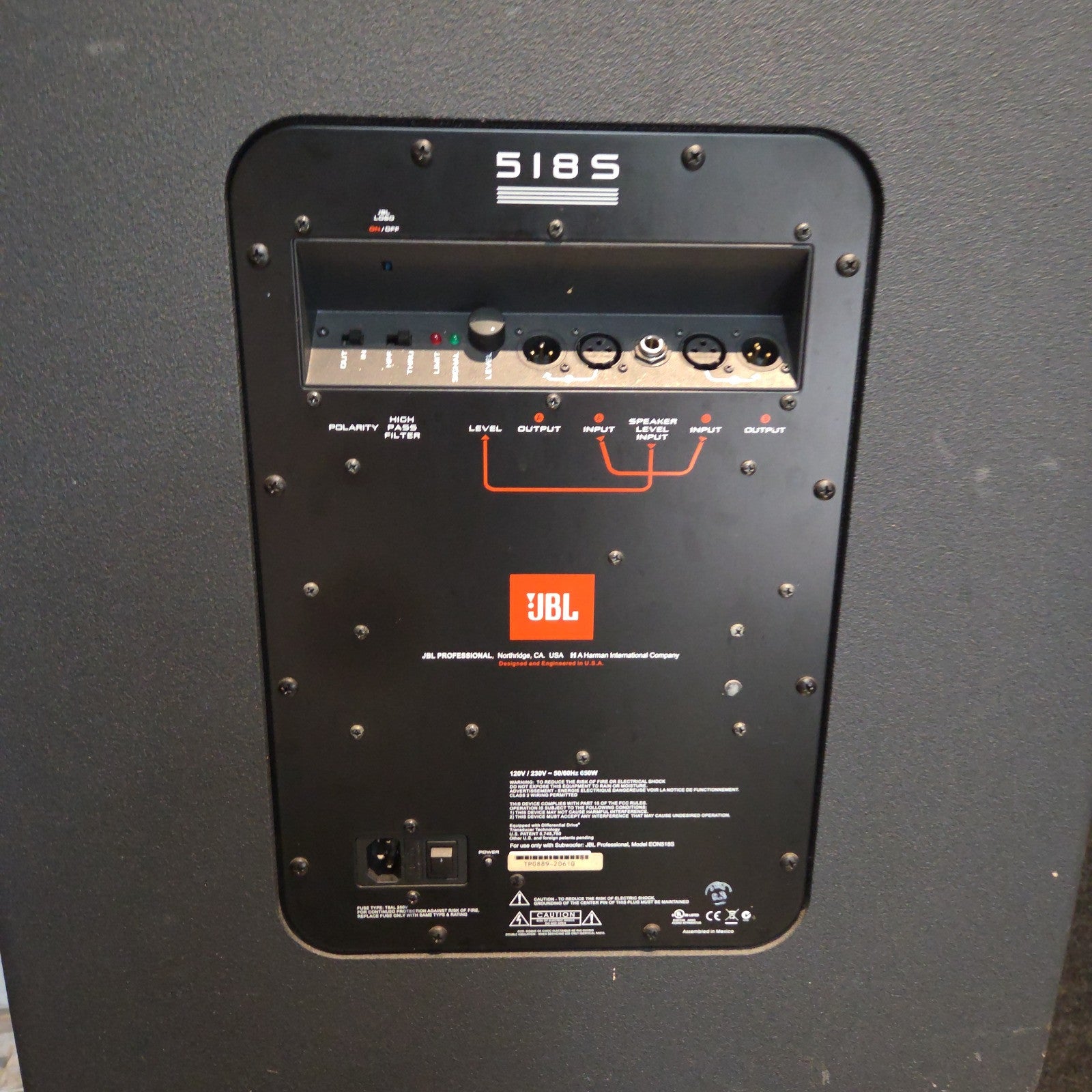 JBL 5158 500 Series Speakers Portable PA