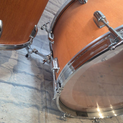 Pearl 1970s Era ( striped finish - model unknown) 3 Piece Drum  Drum Kit