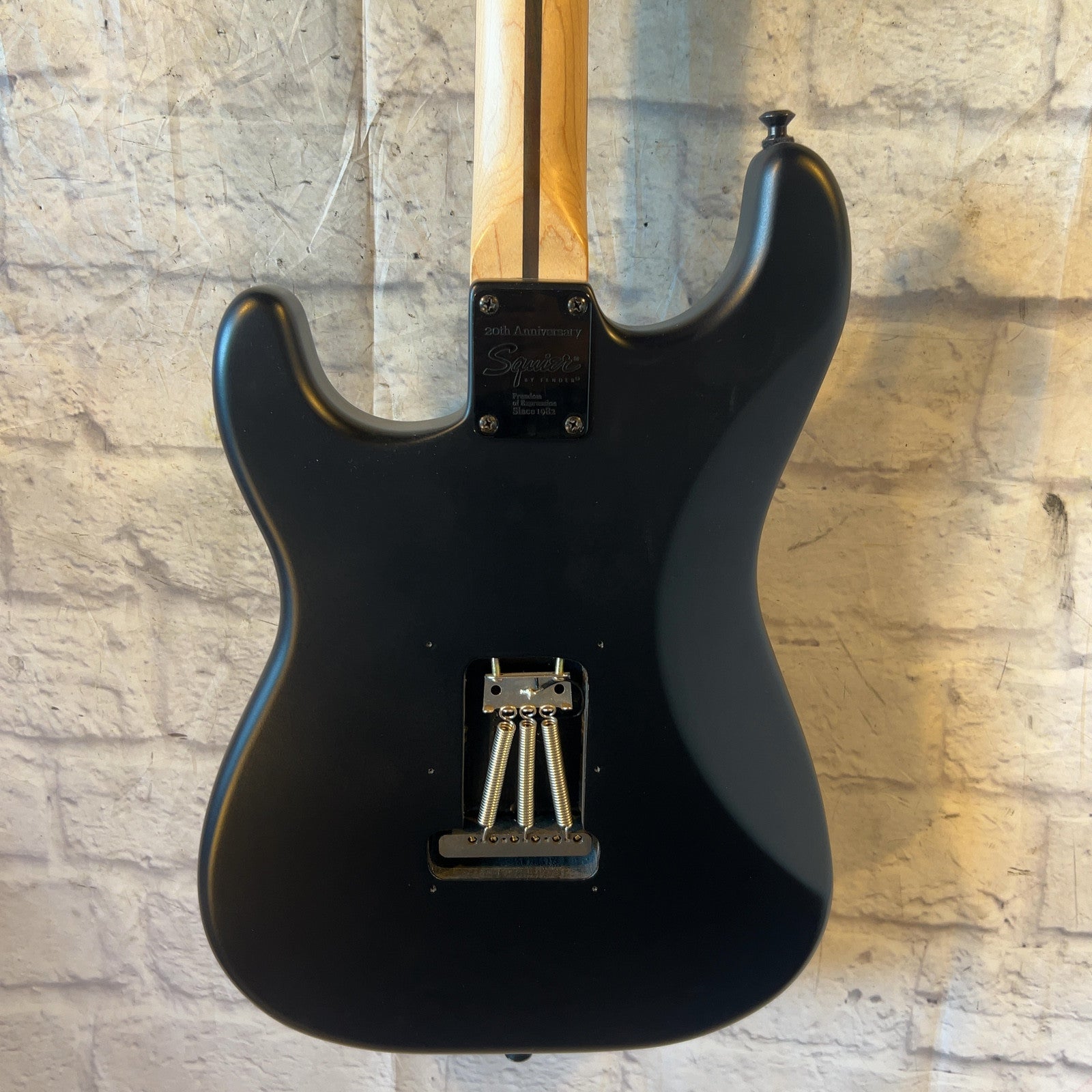 Squier 20th Anniversary Strat Matte Black Finish