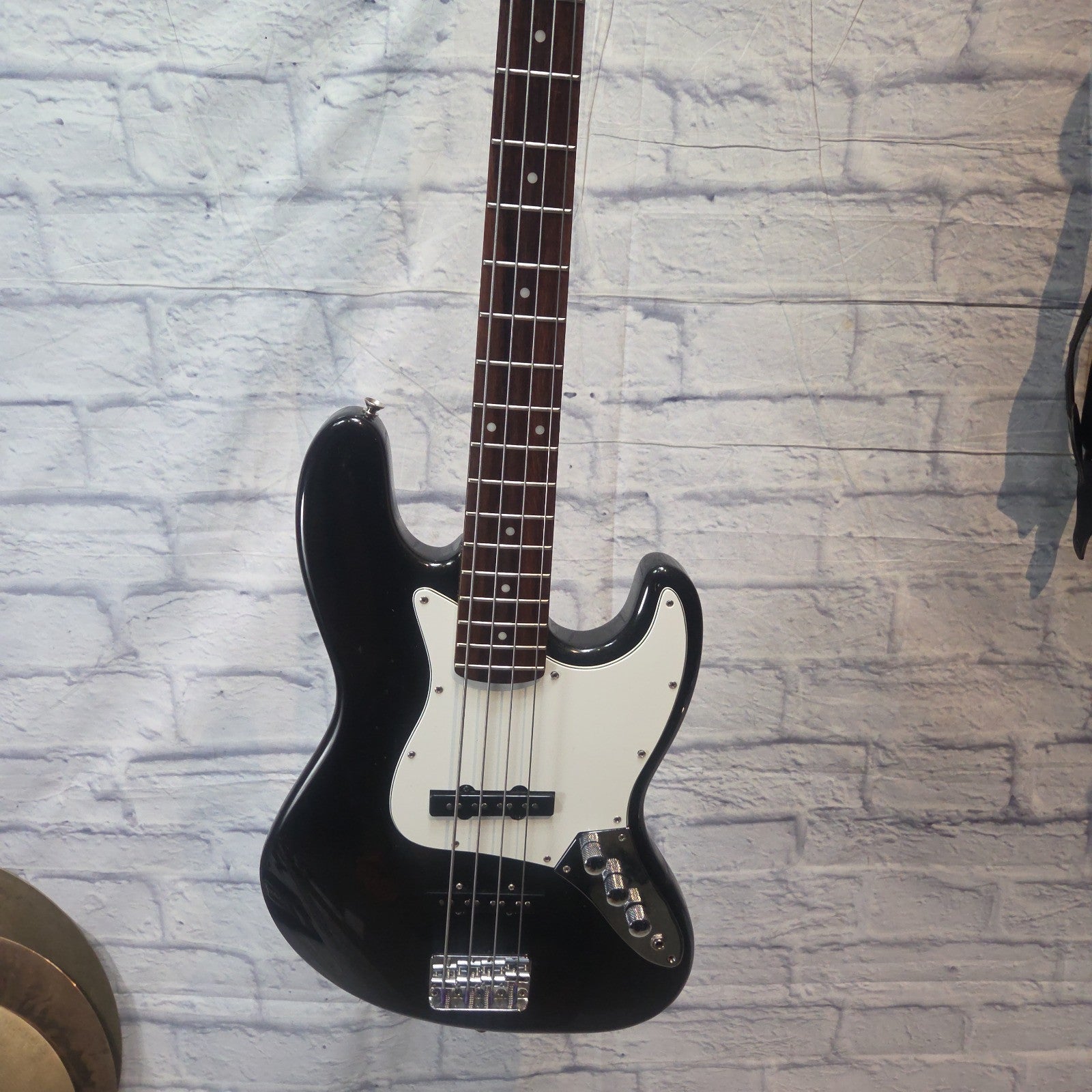 Squier Black Sparkle Affinity Jazz Bass 4 String Bass Guitar